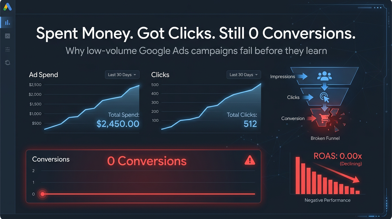 Spent Money. Got Clicks. Still 0 Conversions.